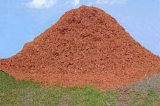 Pile Of Red Mulch — Ruskin FL — Tampa Crosstie and Landscape Supply, Inc Pile Of Red Mulch — Ruskin FL — Tampa Crosstie and Landscape Supply, Inc