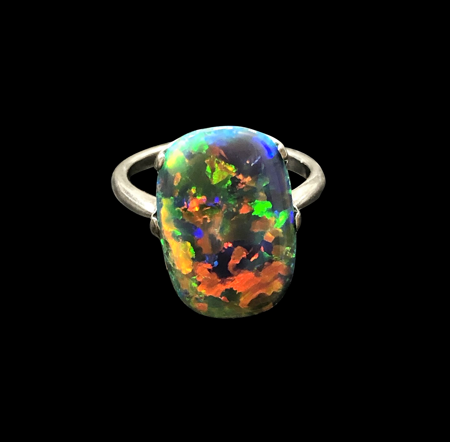 black opal ring
