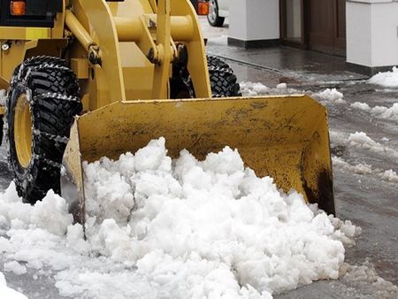 Plow Driver Performing Snow Removal Service in Jamestown, NY