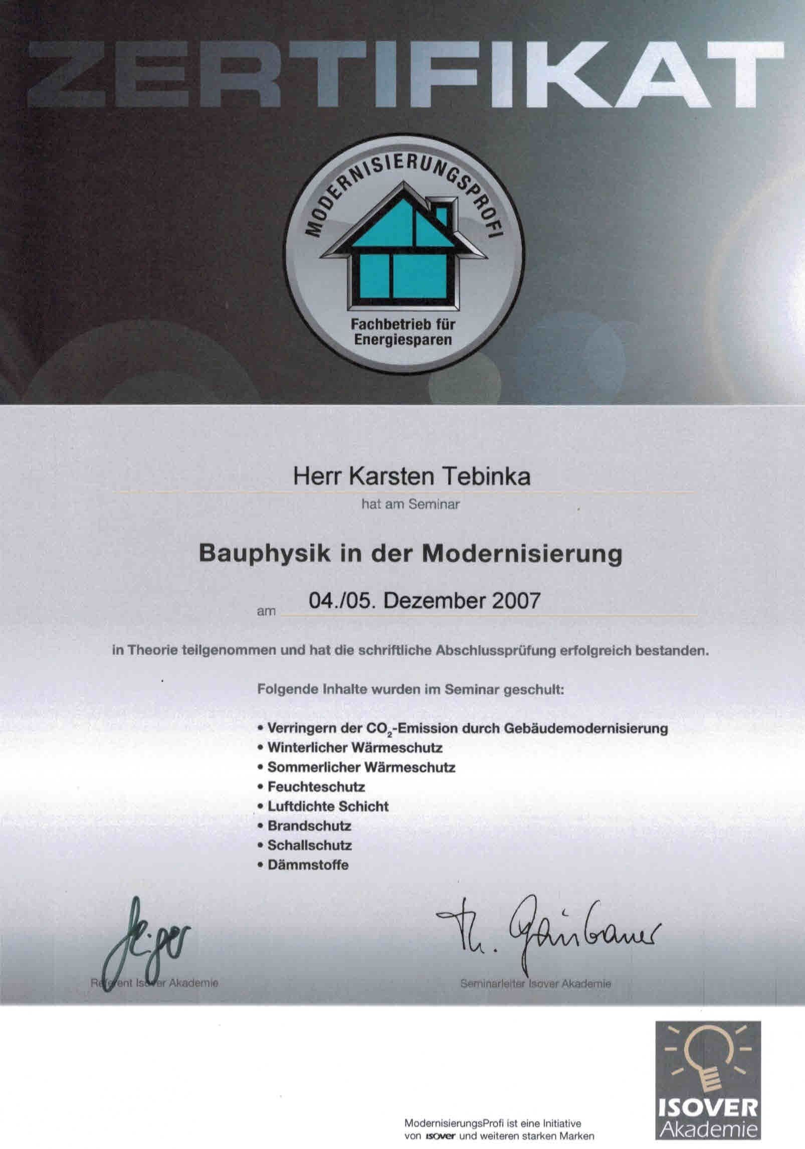 Ein Zertifikat mit der Aufschrift „Zertifikat“