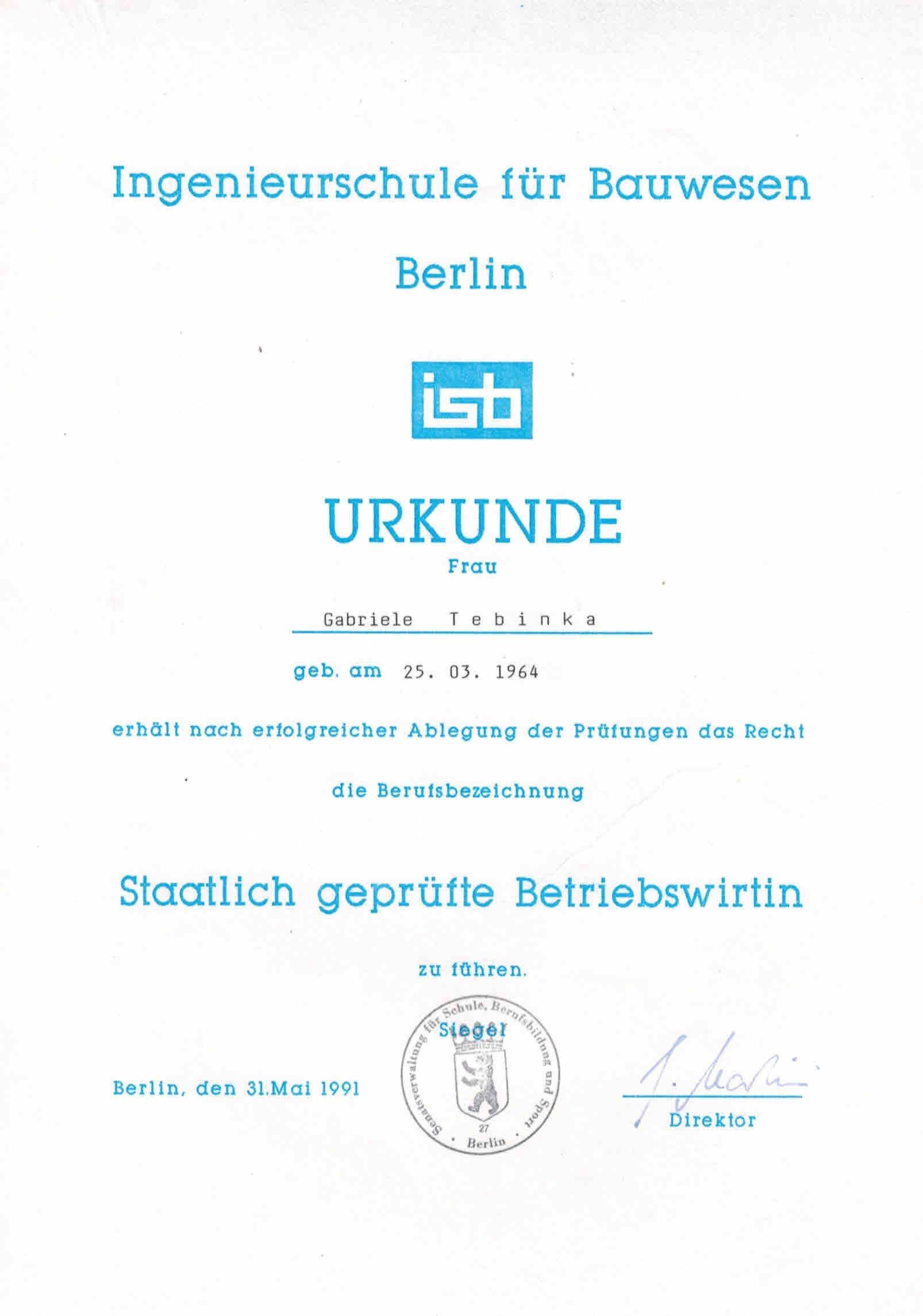 Ein Zertifikat, das Urkunde sagt, ist auf einem weißen Hintergrund