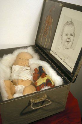 A box with a picture of a baby on it