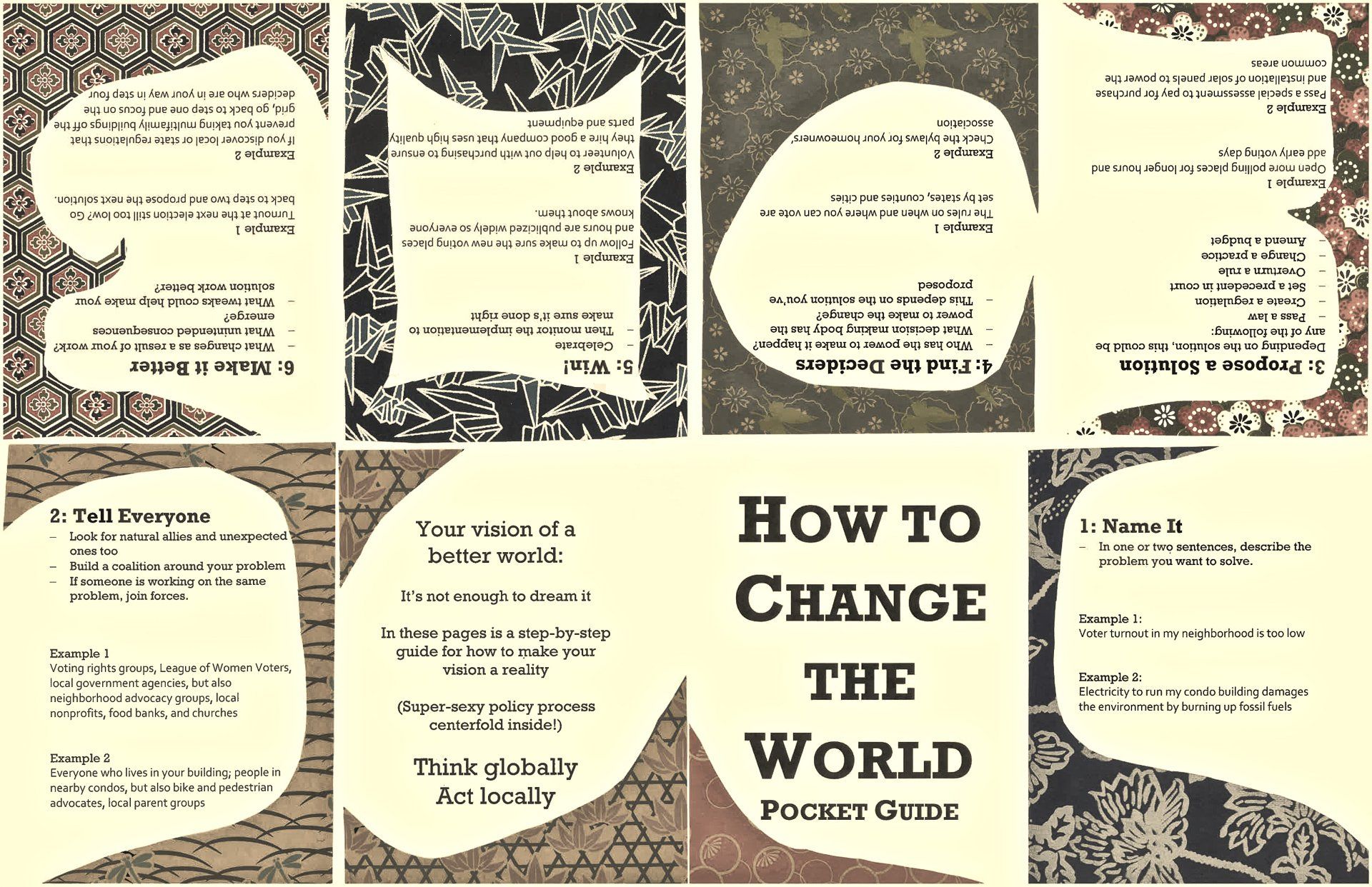 A book titled how to change the world pocket guide