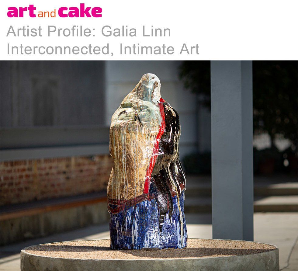 An artist profile for galia linn is displayed