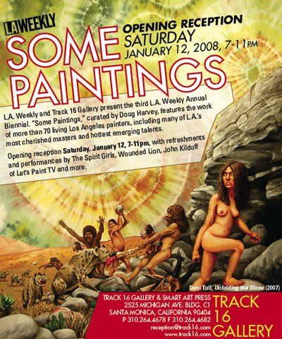 A poster for some paintings on saturday january 12 2008