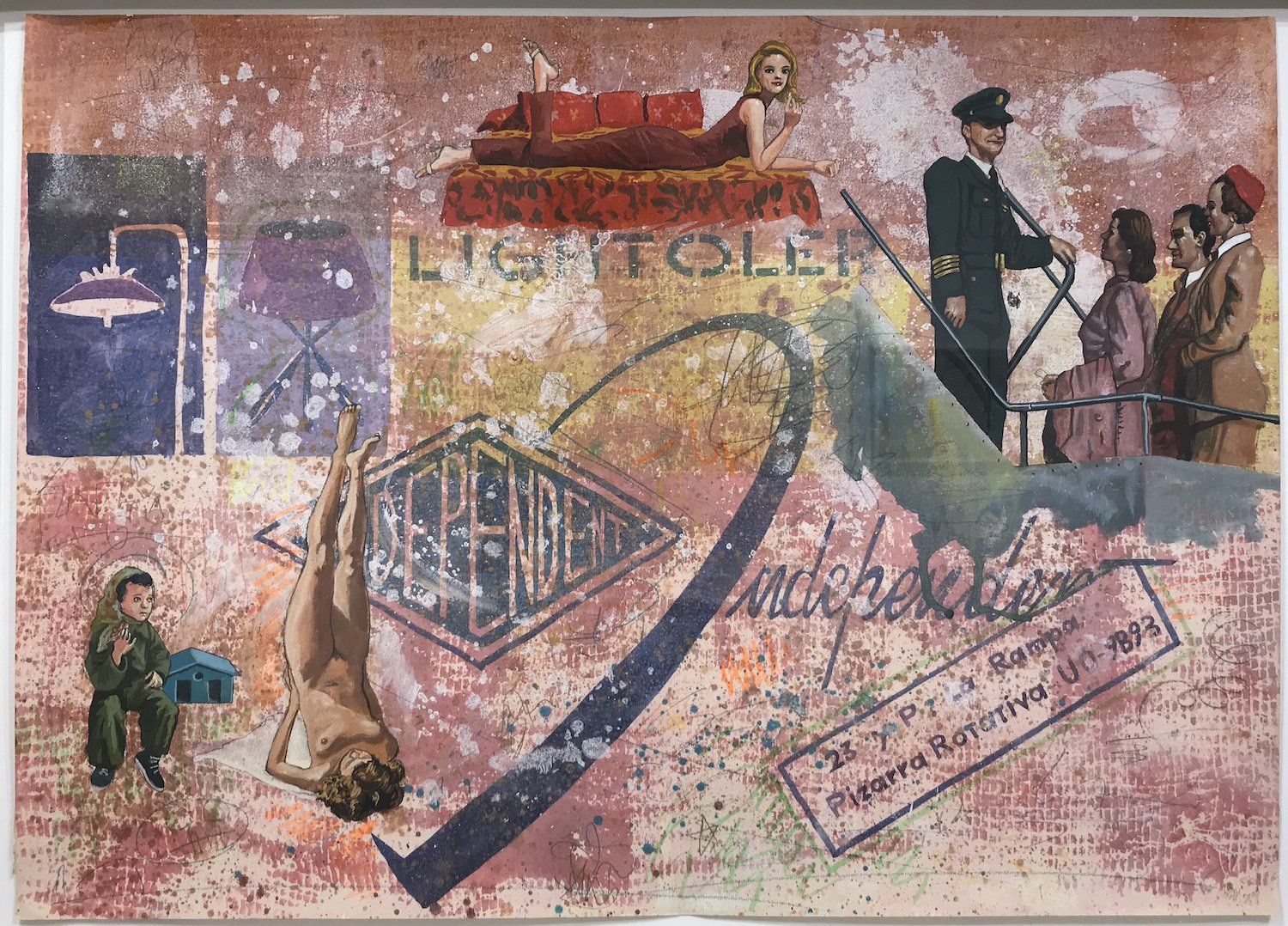 A collage of images with the word liberty on it