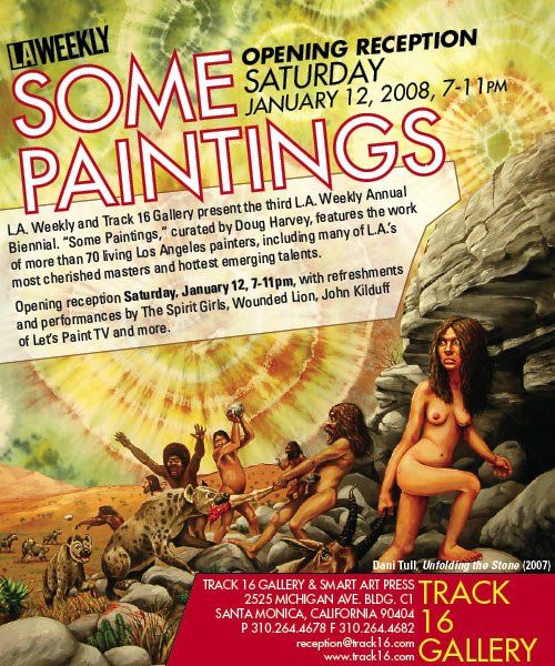 A poster for some paintings on saturday january 12 2008