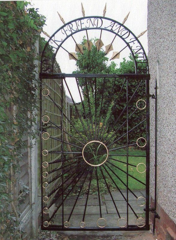 Side gate fabricated to customer's design based on Lord of the Rings,4ft x 7ft.