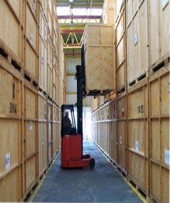 Storage container Storage container being Stacked