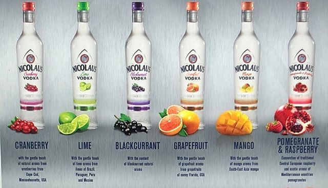 St Nicolaus Flavoured Vodka bottles