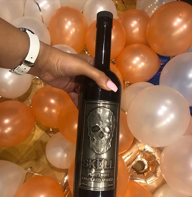 Celebrating with vodka