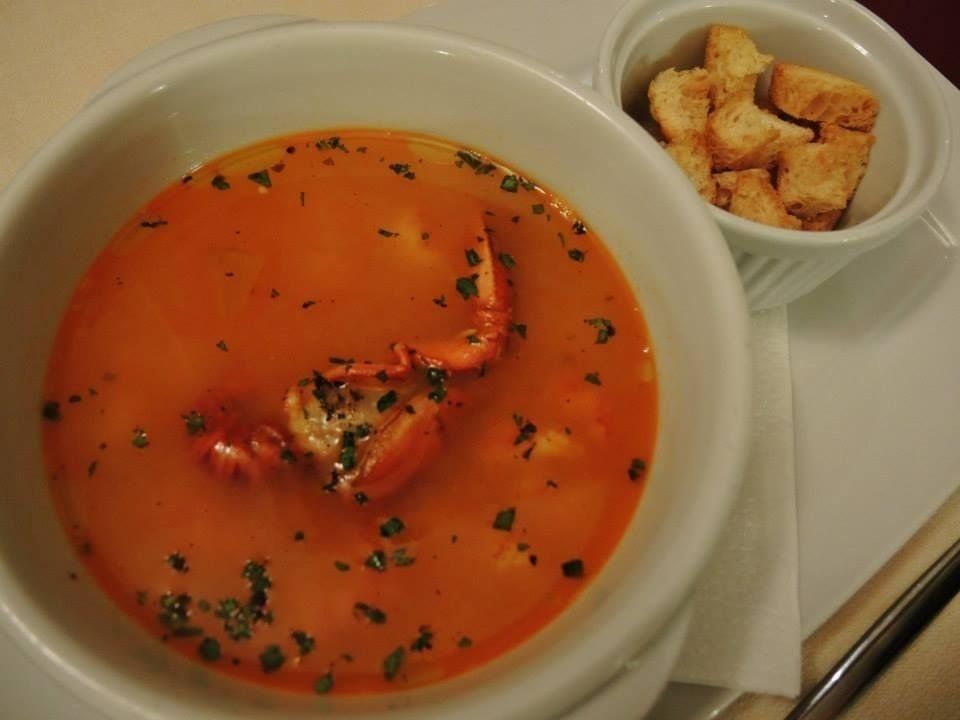 zuppa di pesce del ristorante