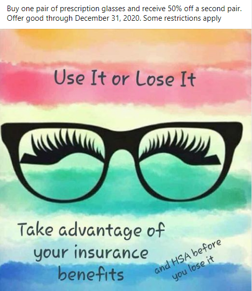 Glasses Promotion — Barrington, Lake Zurich, IL — The Eye Works Ltd