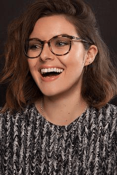 Girl with new eyeglasses - Get glasses in Barrington or Lake Zurich, IL
