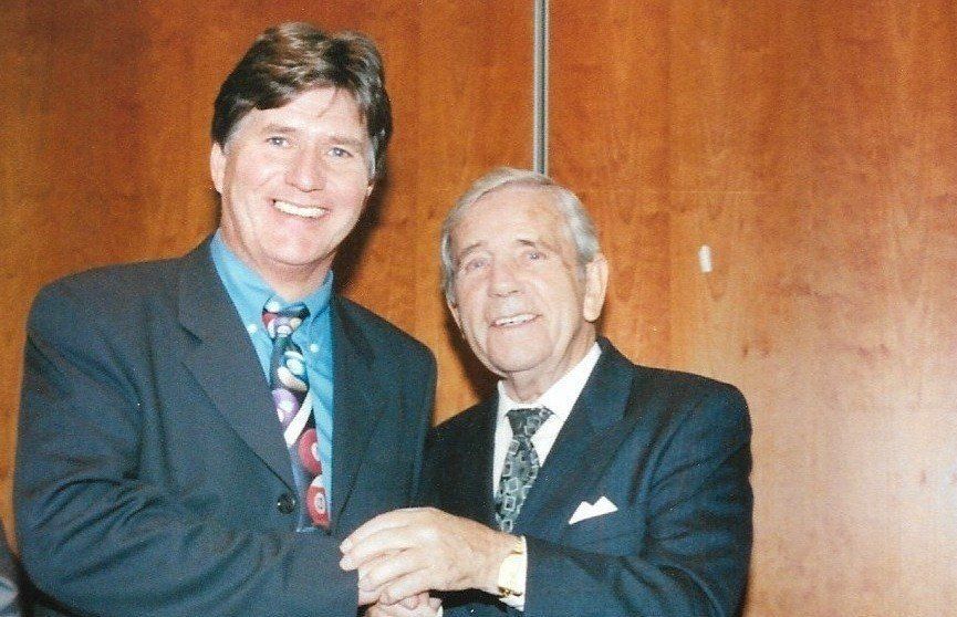 isdom, OBE, at a Variety Club luncheon, Liverpool, 1999