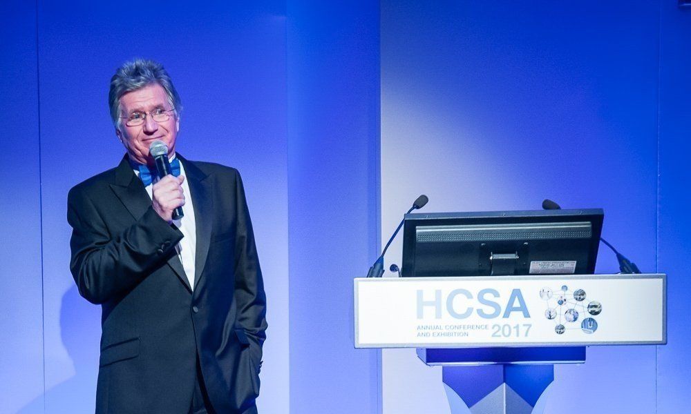 Hosting the National HealthCare awards, 2017 in the Harrogate International Centre, North Yorkshire