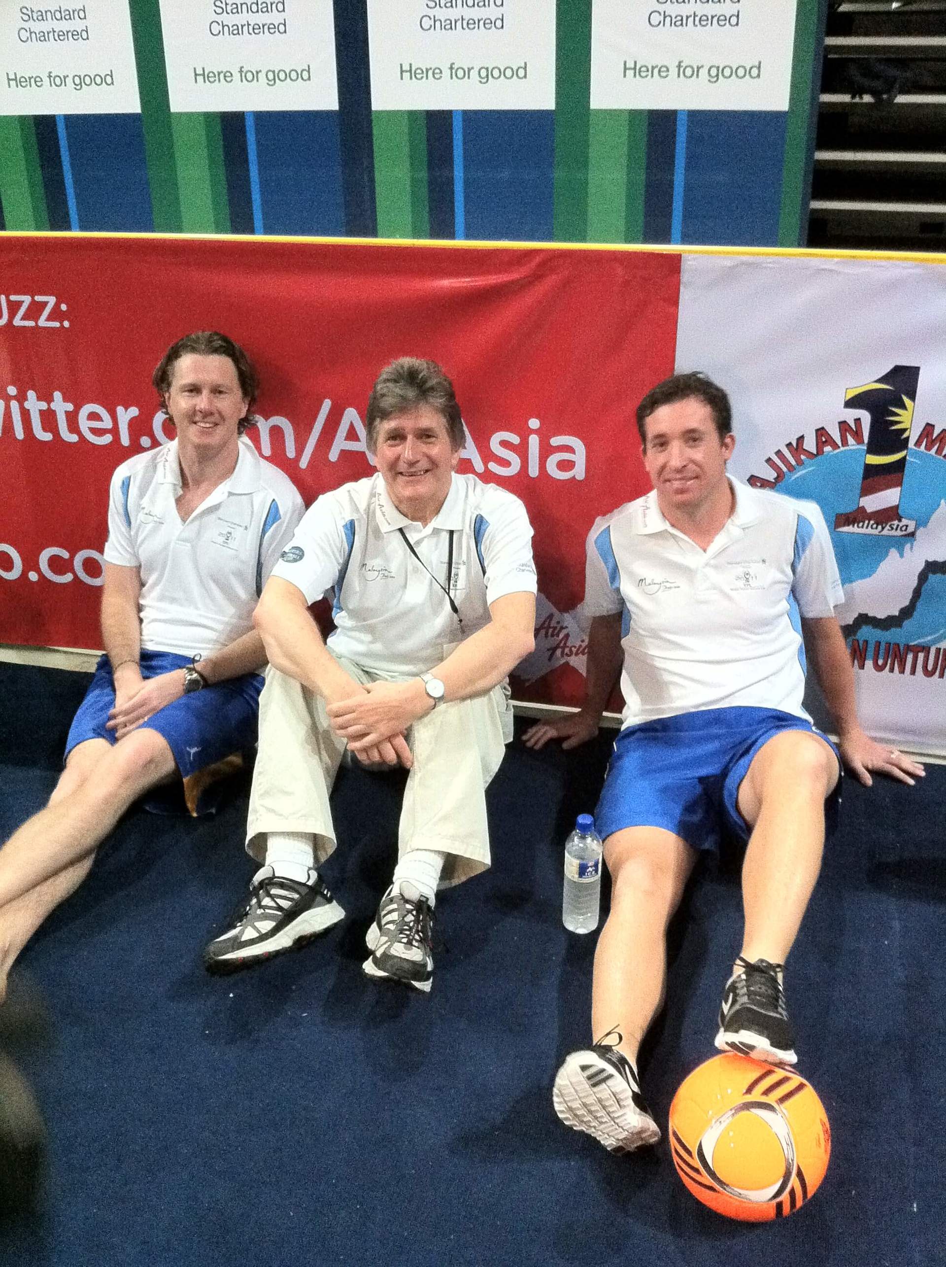 Liverpool stars Robbie Fowler and Steve McManaman, Masters Football, Kuala Lumpur, Malaysia, 2011