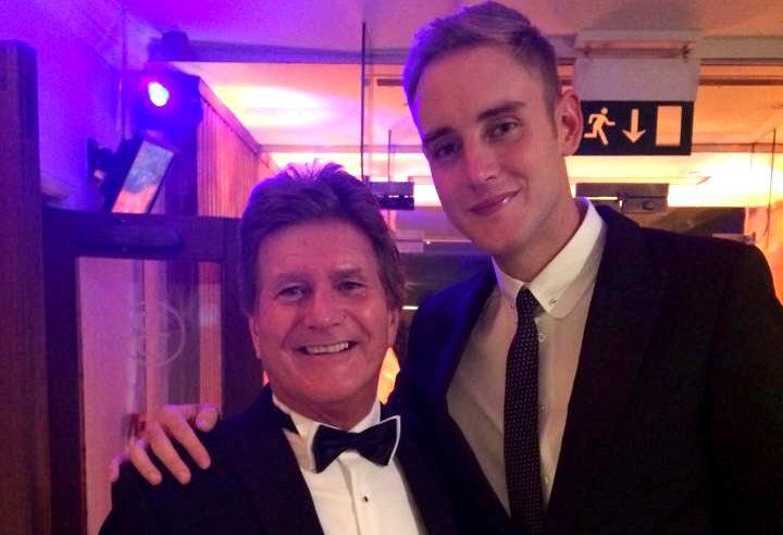 England fast bowler Stuart Broad at a 'Help-A-Child-Have-A-Chance' fundraiser at Baldwin's Omega, Sheffield, South Yorkshire, 2013