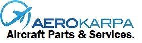 A logo for aerokarpa aircraft parts and services.