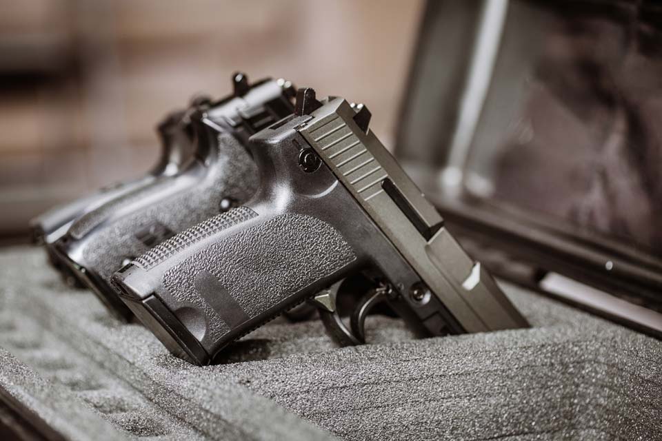 Gun in a box
