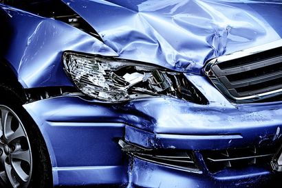 car front damaged