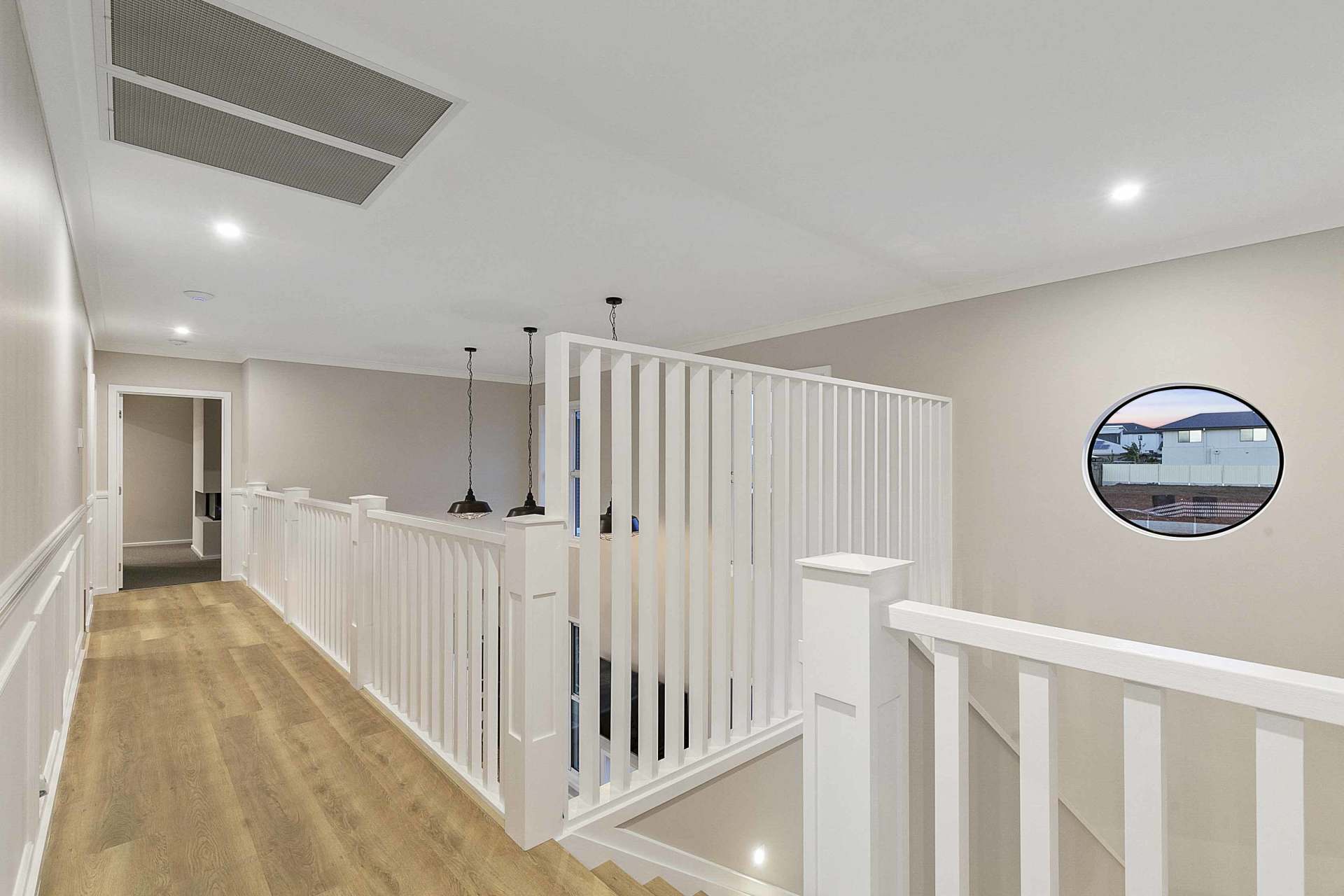white stairs