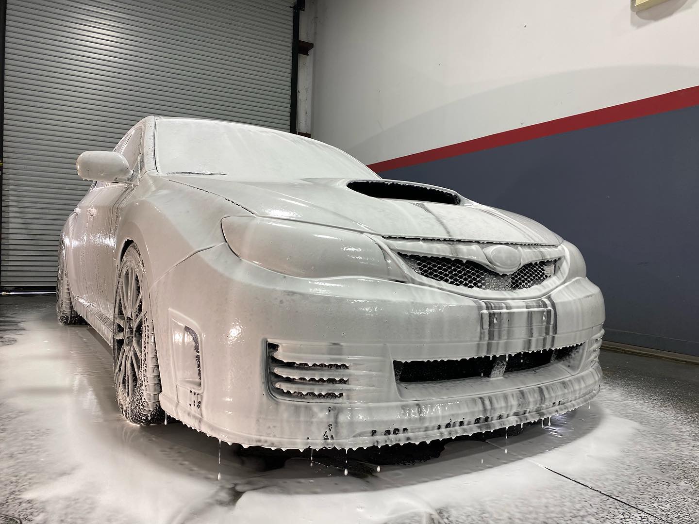Subaru STI detailing soap bath decontamination wash orlando