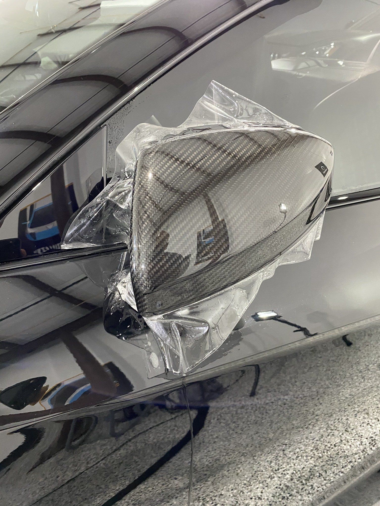 carbon fiber mirror clear bra audi r8