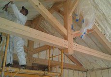 Open Cell Spray foam at a private mansion in Penn State Open Cell Spray foam at a private mansion in Penn State