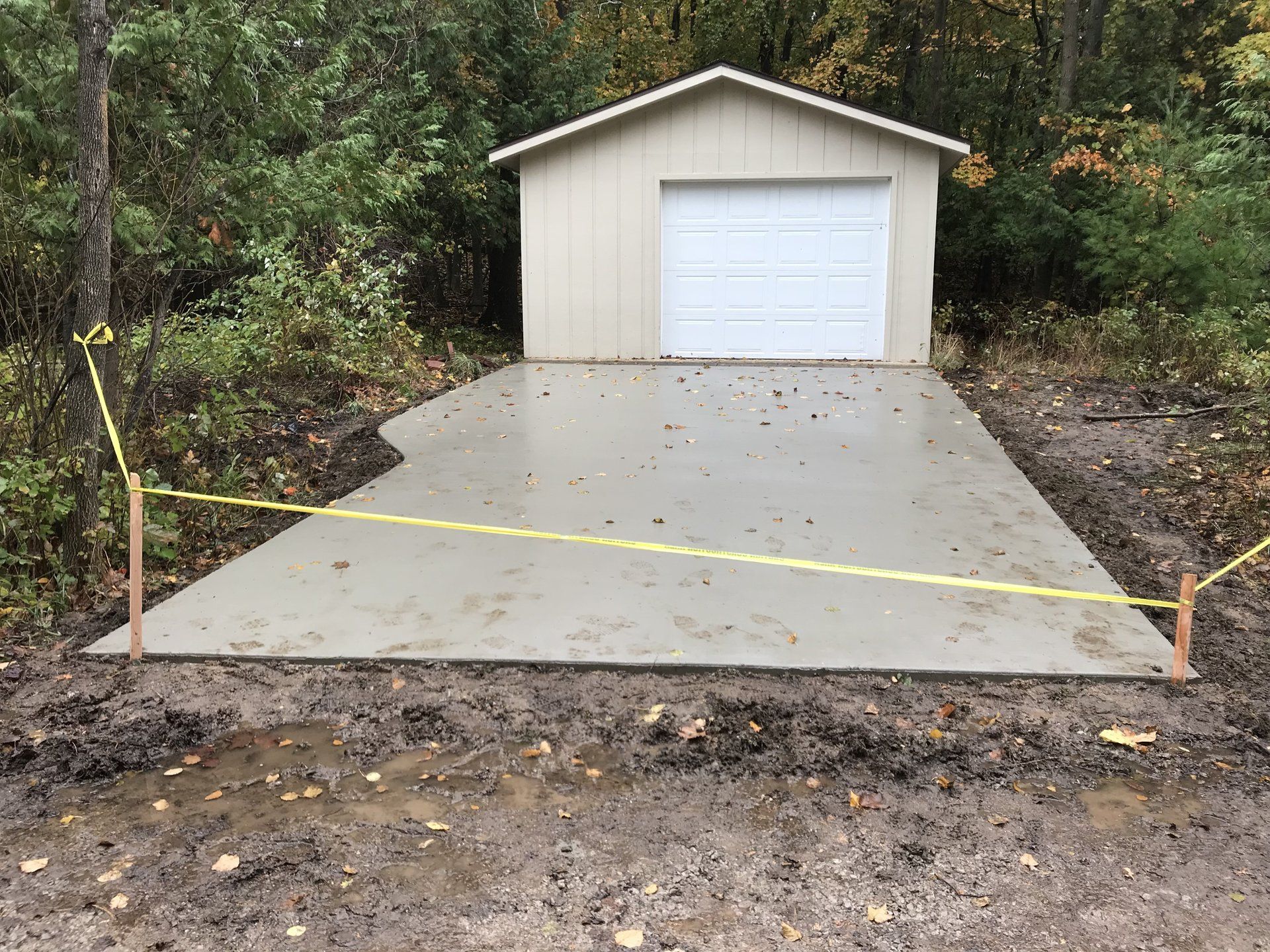 custom stamped concrete driveways for Traverse City, MI
