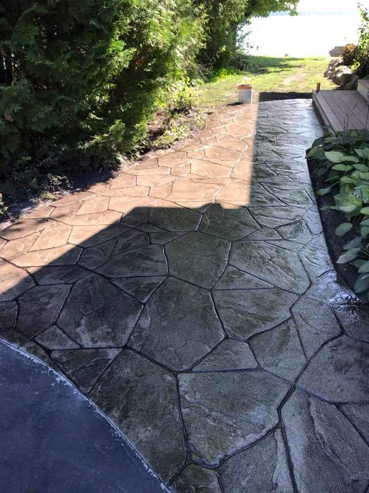 stamped concrete patios in Traverse City, MI