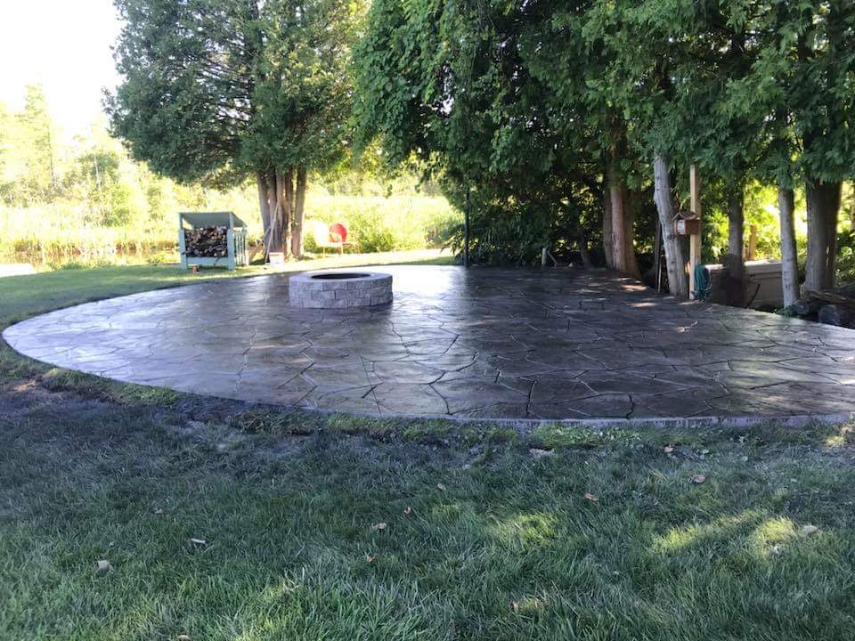 concrete driveway