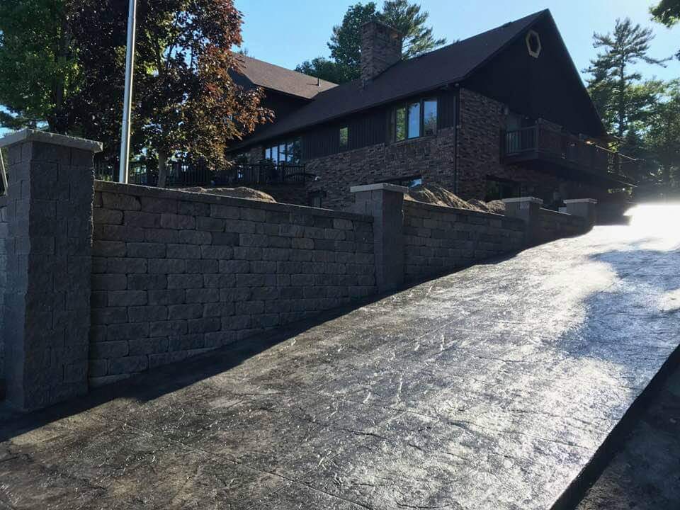 stamped concrete patios Traverse City, MI