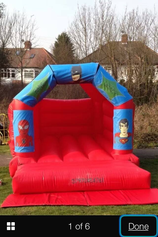 Bouncy castle for kids at a party
