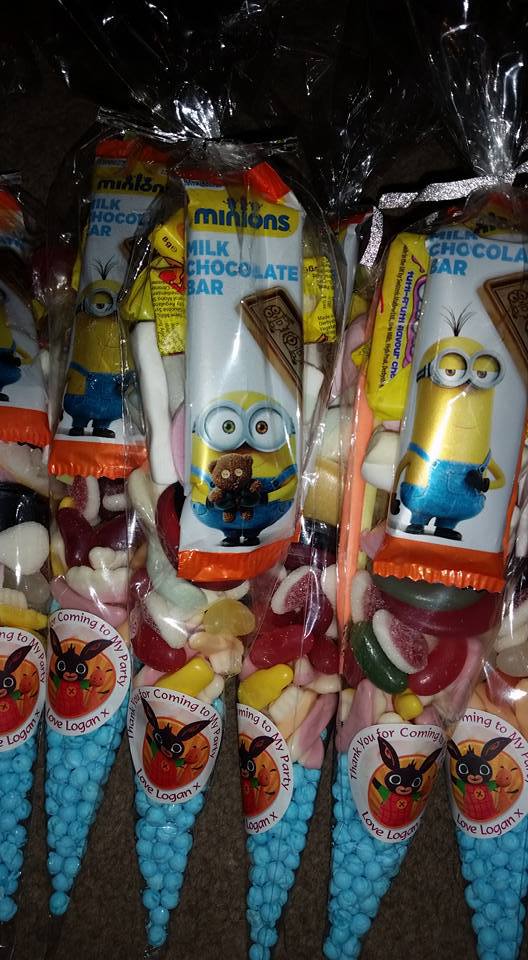 View of milky chocolate bar & other goodies