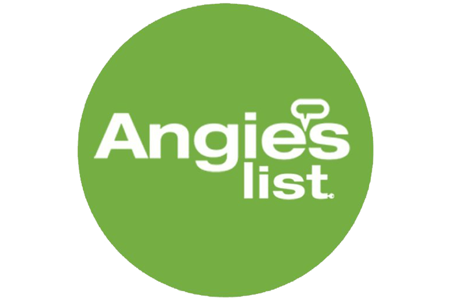 Angie’s List logo in a green circle with white text