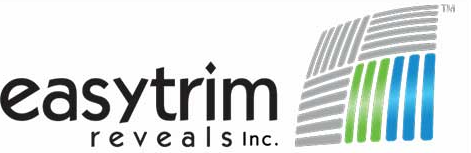Easytrim Reveals Inc. logo with black text and green-blue striped graphic