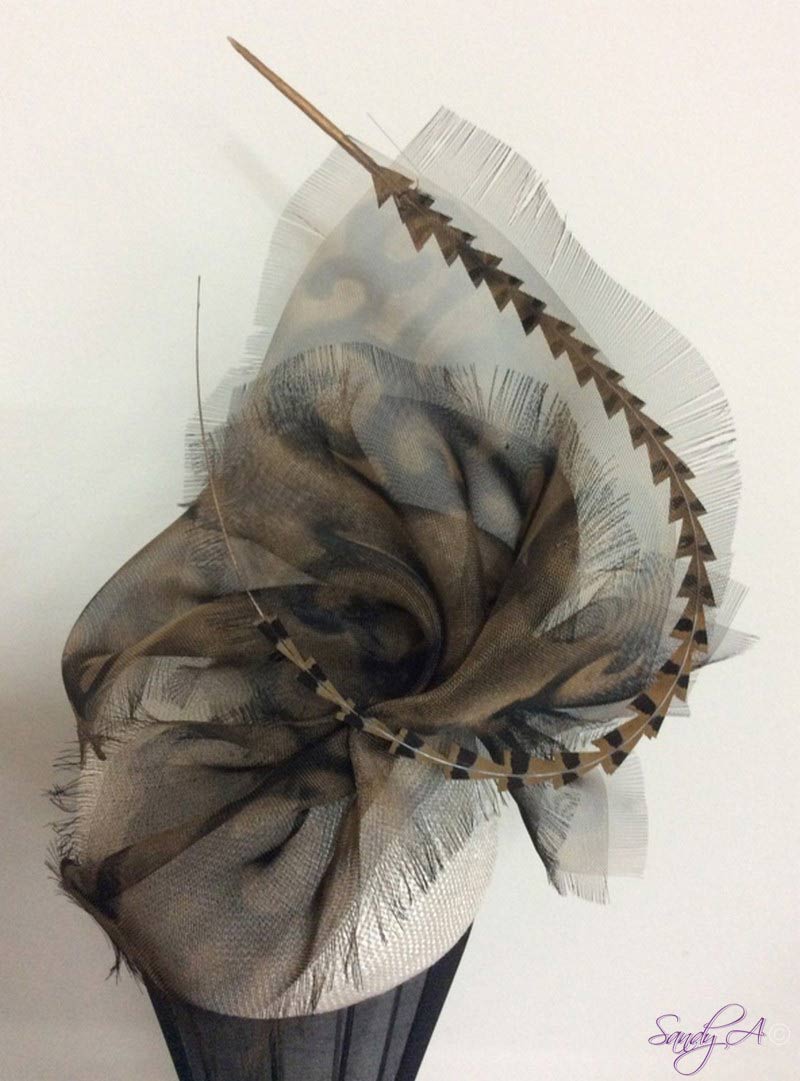Cream gold netting