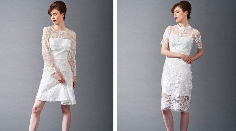 white lace dress