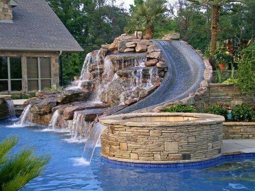 Pool With Huge Fountain — Jacksonville Beach, FL — The Batts Company