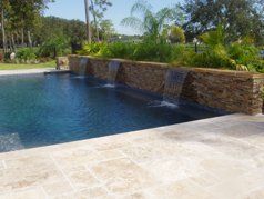 Pool With Waterfalls — Jacksonville Beach, FL — The Batts Company