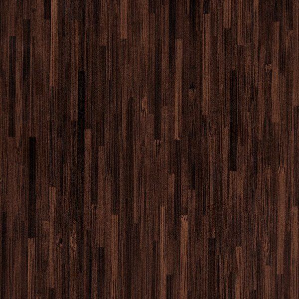 Dark brown hardwood flooring with a vertical plank pattern and visible wood grain texture.