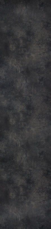 A dark, textured background with a mottled, grey and black vintage-style pattern.