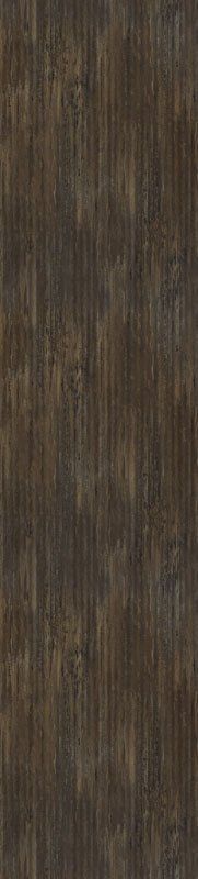 Dark, vertical wood grain texture with brown and black streaks.
