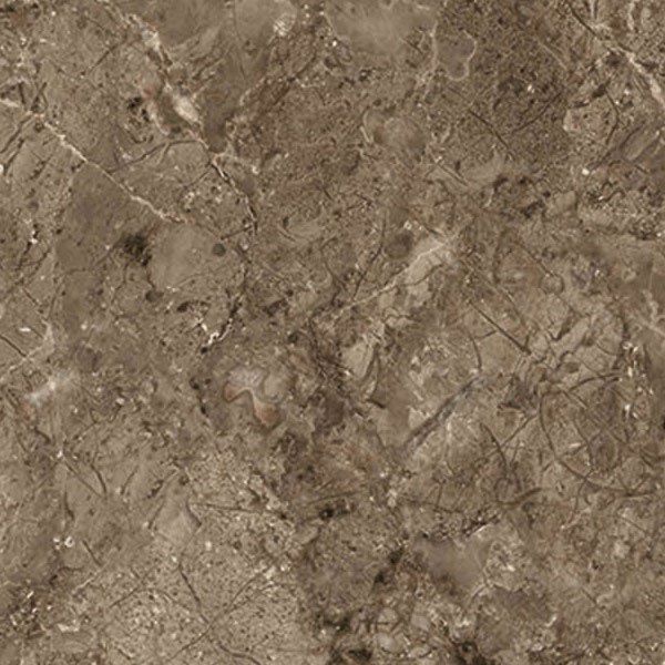 A textured, dark brown marble stone surface with intricate light-colored veins and subtle variations in tone.