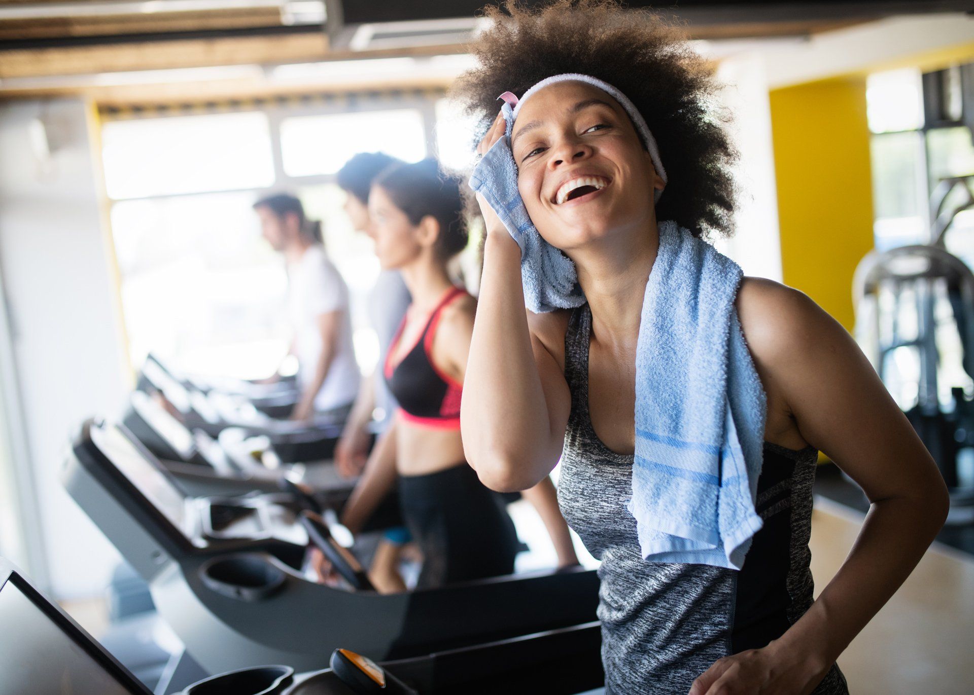 Group of Healthy Fit People at The Gym — Fort Collins, CO — New Colony Apartments