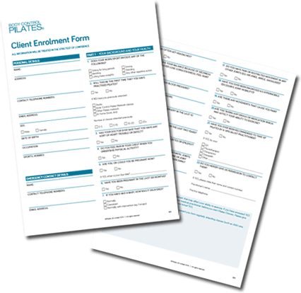 Please complete and return this form before your first session Enrolment Form