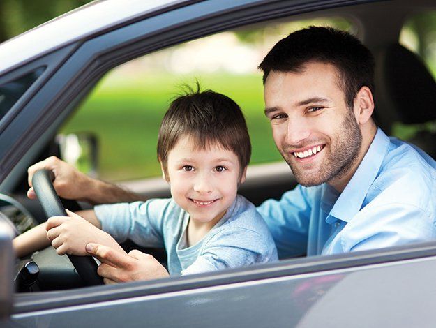 Au Pair - Man And His Son Driving Car in Riverside, CT Au Pair - Man And His Son Driving Car in Riverside, CT