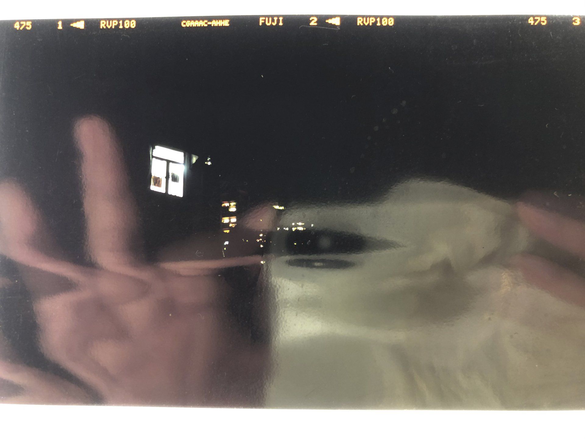 View from Kai Yuen Street, date unknown. Fuji RVP100F slide (Kodak E100VS discontinued), 120mm. (2019) 90x120cm. Archival pigment print.