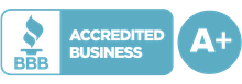 BBB logo and A+ logo